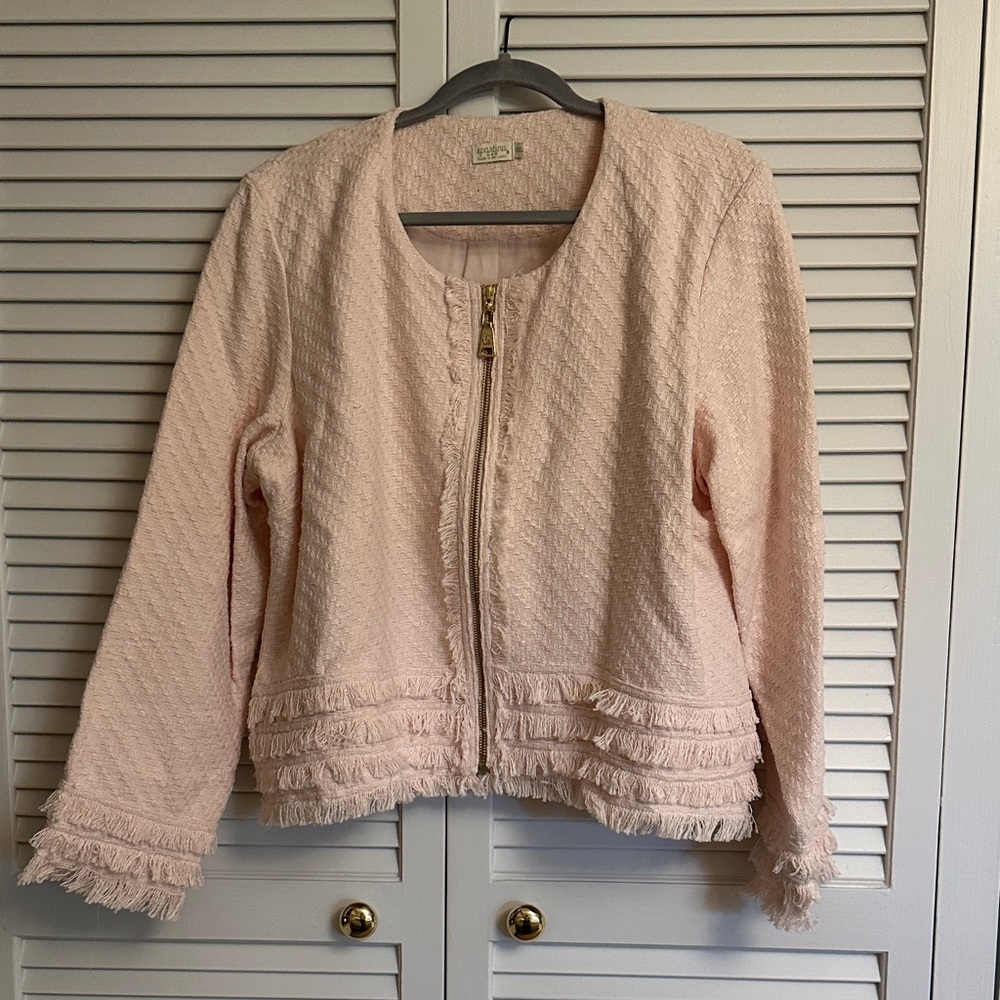 Spartina 449 Light Pink Textured Jacket